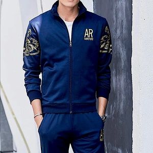 AOTORR Men's Tracksuit Athletic Sports Casual Full Zip Warm Jogging Sweatsuit